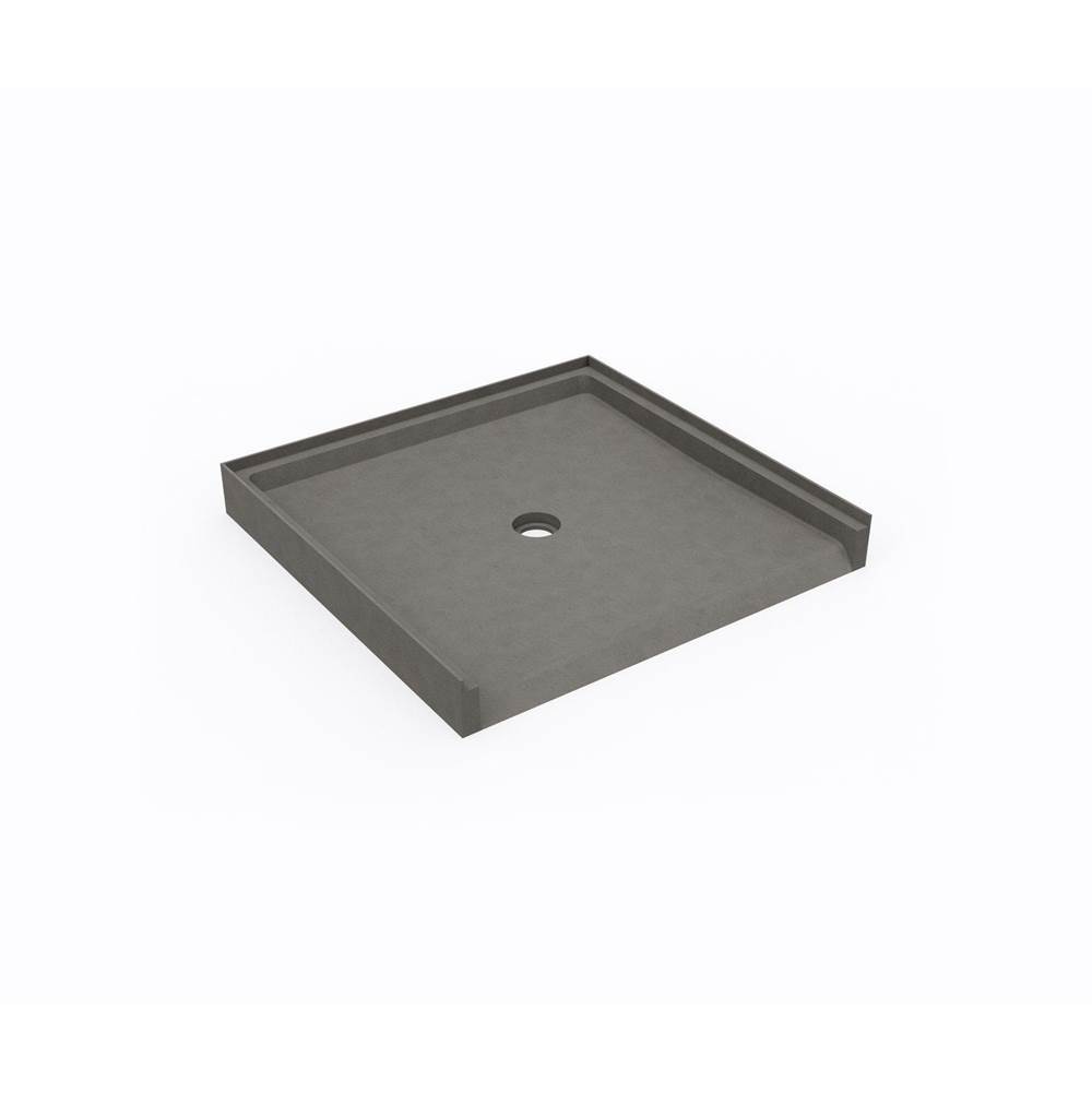 Swan STS-3738 37 x 38 Swanstone® Alcove Shower Pan with Center Drain Sandstone