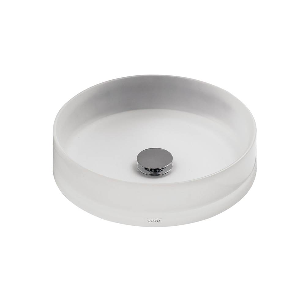 TOTO Toto® Luminist™ Round Vessel Bathroom Sink, Frosted White