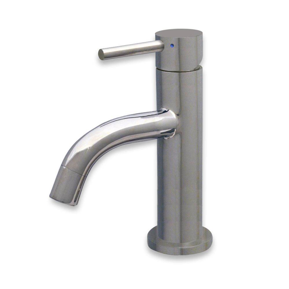 Whitehaus Collection Waterhaus Solid Stainless Steel, Single Lever Small Lavatory Faucet