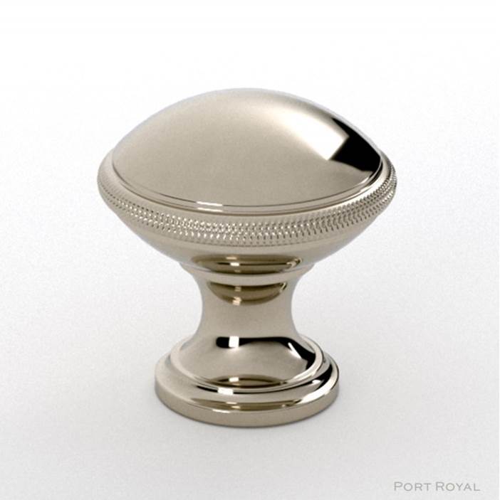Water Street Brass Port Royal 1-1/2'' Diamond Knob - Hammered - Polished Silver