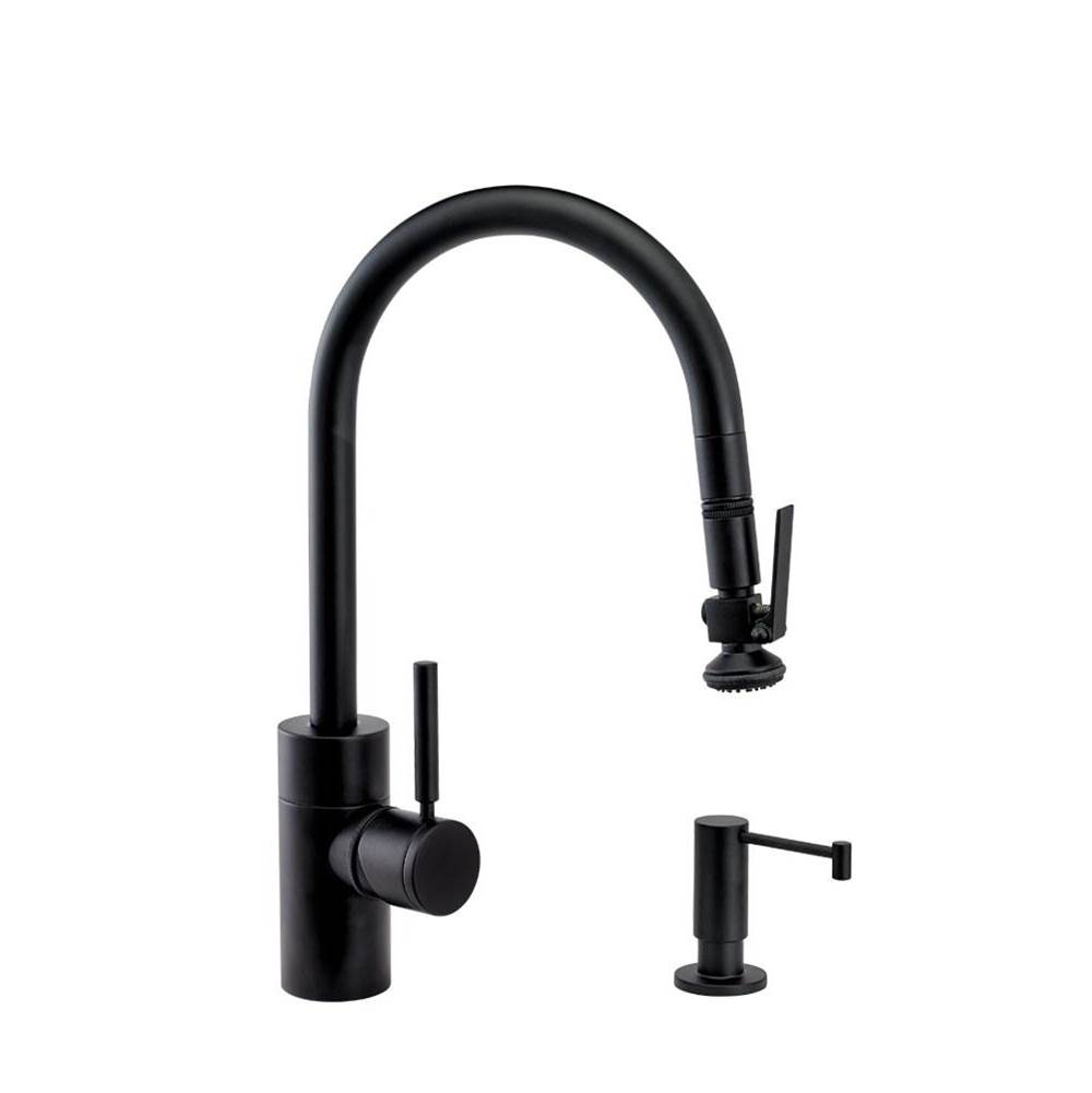 Waterstone Waterstone Contemporary PLP Pulldown Faucet - Lever Sprayer - 2pc. Suite
