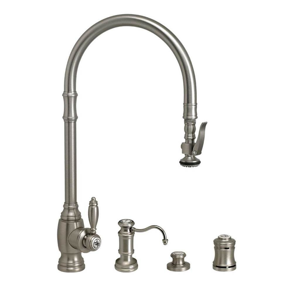 Waterstone Waterstone Traditional Extended Reach PLP Pulldown Faucet - 4pc. Suite
