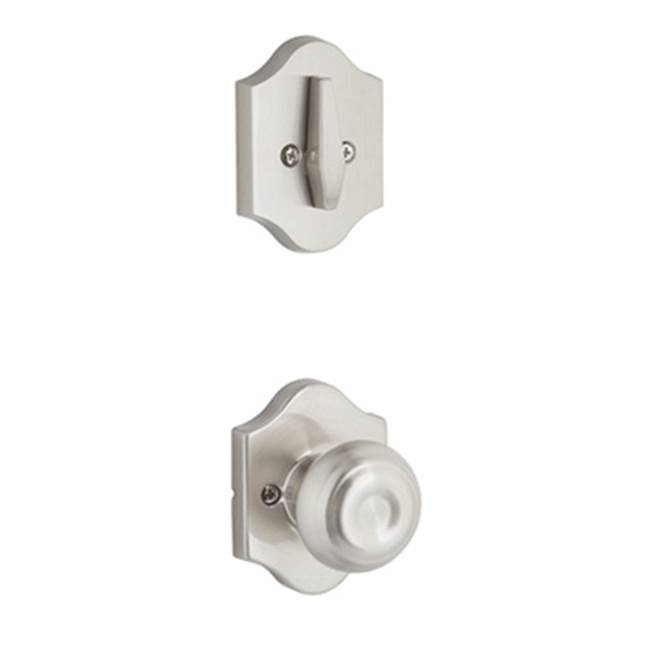 Yale Expressions Yale Everly Single Cylinder Interior Trim Pack with Lewiston Knob, Satin Nickel
