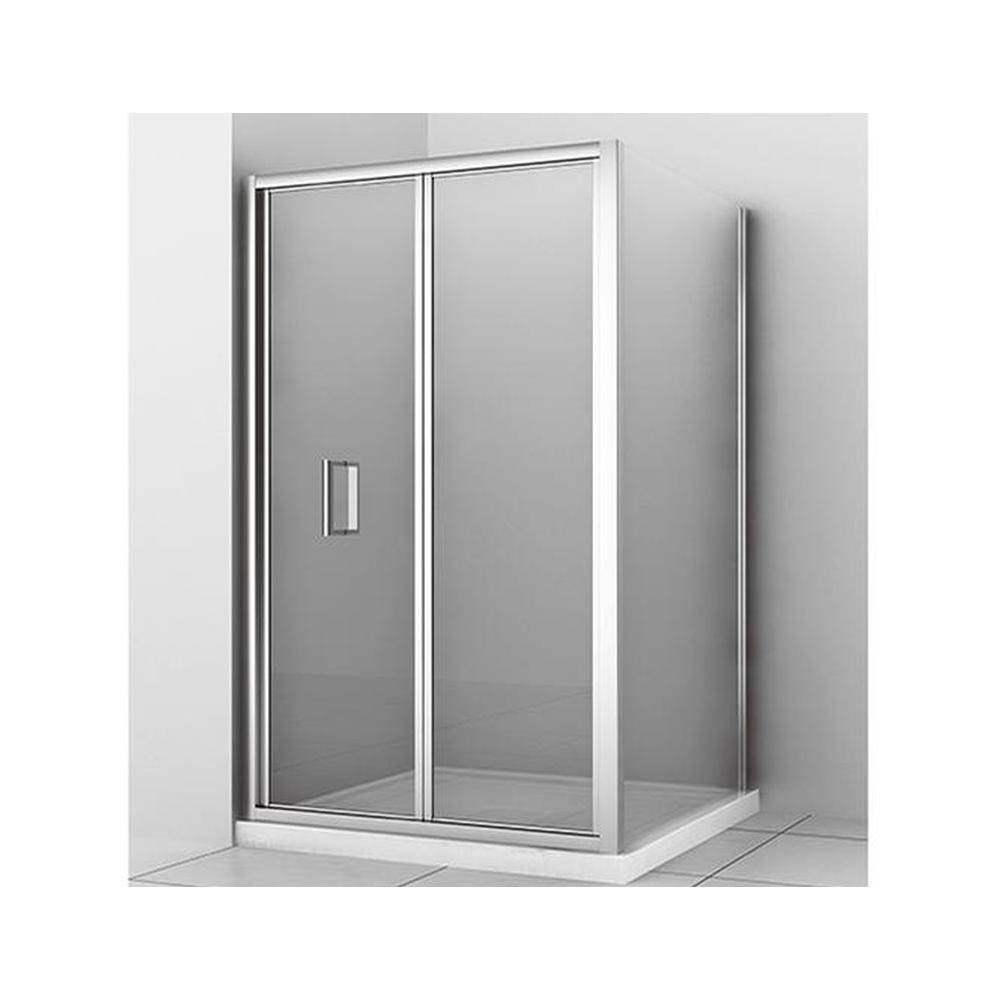 Zitta Nauha 36  Chrome Clear Straight Shower Door