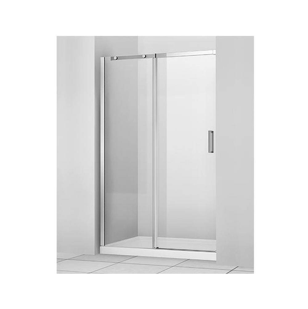 Zitta Vague 48 Chrome Clear Straight Shower Door
