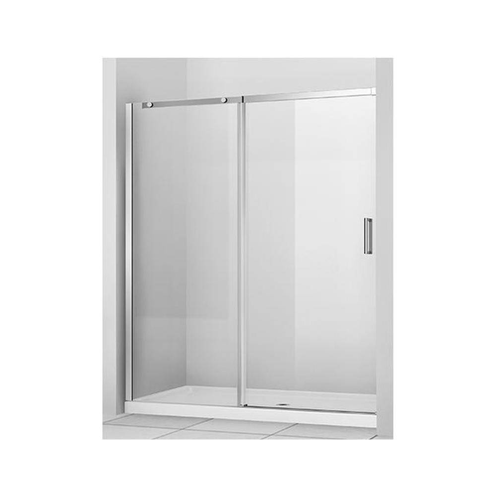 Zitta Vague 60  Chrome Clear Straight Shower Door